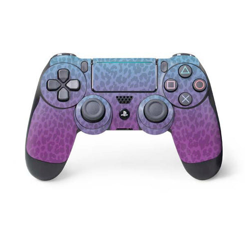 Cheetah Print Purple and Blue PlayStation PS4 Skins